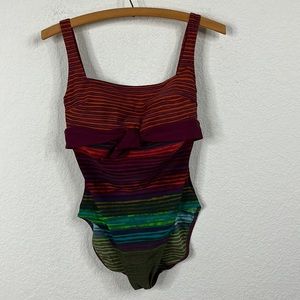 Gideon Oberson Striped Swimsuit